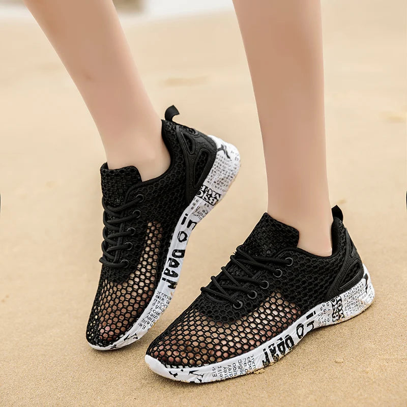 Summer Mens Casual Aqua Shoes Origin Mesh Sneakers New Women Fashion Foam Sport Footwear Beach Water Shoes