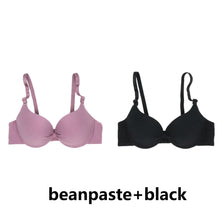FallSweet 2PCS Cotton Push Up Bra For Women Underwire Bralette  Small Chest A B Cup Seamless Brassiere Breathable Underwear