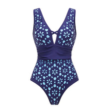 Floral Ruffle Print One Piece Swimsuit Women Beachwear