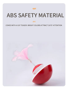 New Durable Funny Pet Cat Toys For Entertain Itself Mimi Favorite Feather Tumbler With Small Bell Kitten For Catch