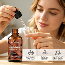 HUILE ESSENTIELLE DE SANTAL, huile de massage hydratante et nourrissante adaptée aux soins de la peau, à la parfumerie, au massage et à tous les types de peau.