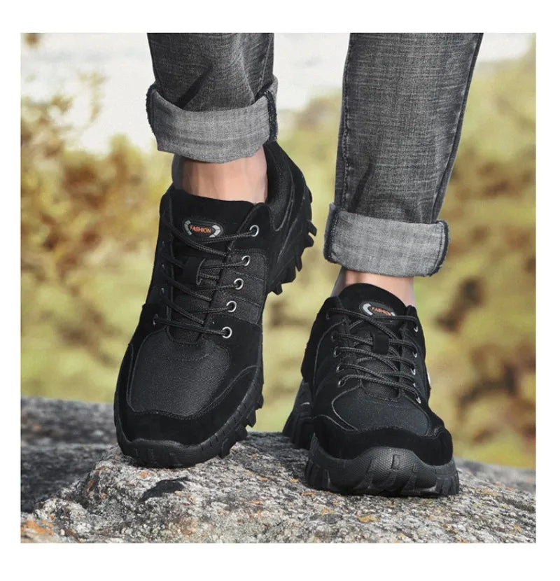 Large Size Men's Hiking Shoes Hiking and Off-road Outdoor Shoes Low Top Wear-resistant,anti Slip Sneakers Men Zapatos Casuales