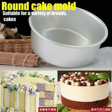 Aluminum Alloy Round Chiffon Cake Pan Solid Bottom Angel Food Oven Cake Bread Mold Baking Tool 6/8 Inch Bake Pan  Baking Sheet