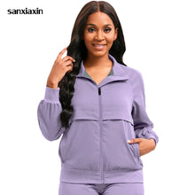 Long Sleeves Clinical Workwear Scrubs Jacket Nurse Outfit Doctor Coat Hospital Nursing Staff Uniforms Autumn Winter Work Clothes