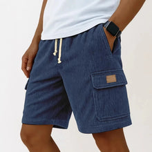 2026 New Men's Retro Corduroy Casual Shorts Men Fashion Solid Sweatpants Harajuku Corduroy Short Pants New Men Clothing Roupas