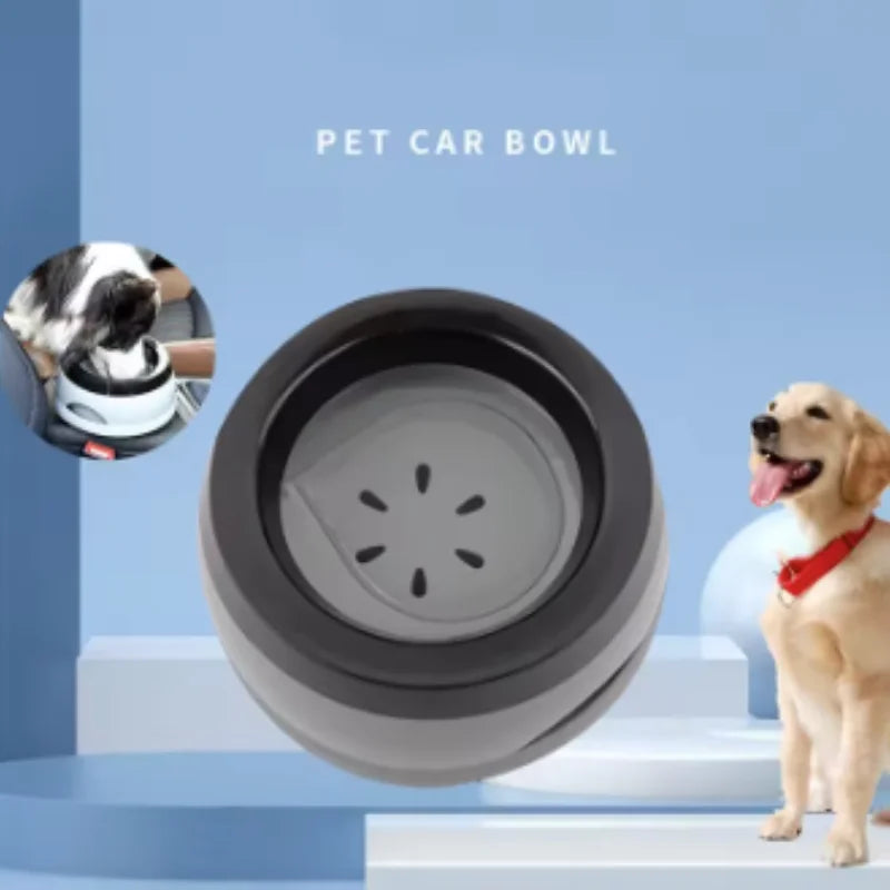 Pet Dog Bowls Floating Not Wetting Mouth Cat Bowl No Spill Drinking Water Feeder Plastic Portable Dog Bowl Support Accessories