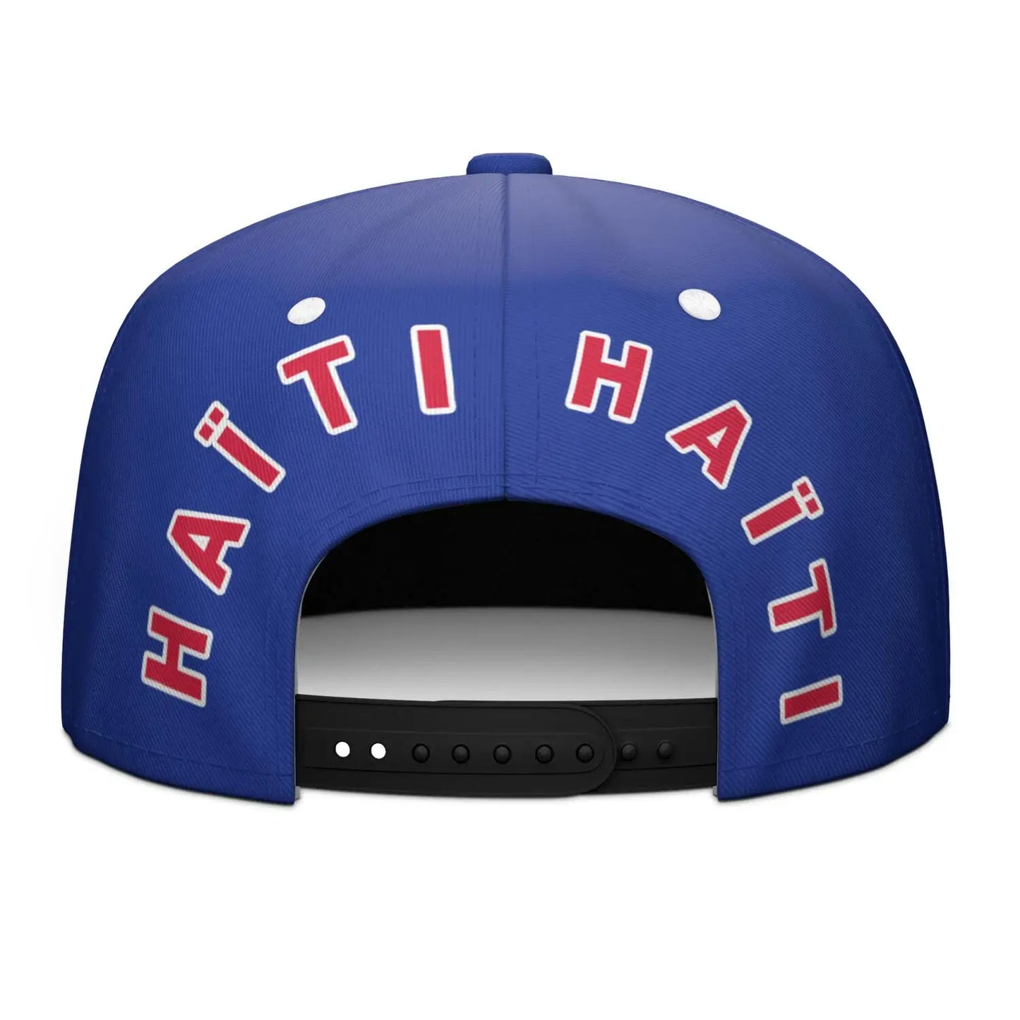 Haiti Flat Brimmed Cap Custom Name Number Logo Hip-hop Hat Nation Flag Country Haitian Republic College Print Photo Headgear