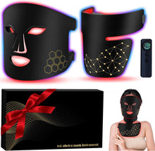 Red Light Therapy for Face and Neck, Rechargeable Infrared Mask, 850nm Near-Infrared, 4 Modes, Anti-Aging Face and Neck Treatmen