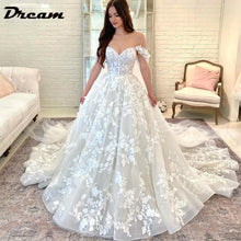 DREAM Customized Princess Boho Wedding Dresses For Women Off the Shoulder Sweetheart Lace Appliques Bridal Gown Ball Gowns 2026