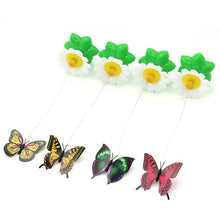 Interactive Cat Teaser Wand Toy - Automatic Rotating Electric Flying Butterfly Hummingbird, Indoor Kitten Exercise Play Toys