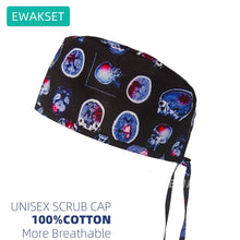 Cotton Unisex Scrub Cap with Sweatband Adjustable Surgical Cap for Women Men Doctor Nurse Clinic Hospital orthopedics Hat