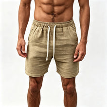Men Linen Drawstring Waist Shorts Regular Fit Beach Resort Travel Daily Outdoor Vacation Casual Summer Walk Short Pants