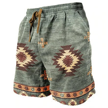 Ethnic Totem 3D Printed Men's Beach Pants Men's Summer Breathable Shorts Men's Fitness Street Shorts Large Size Drawstring