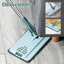 Flat Squeeze Mop with Bucket, Easy Wring, All-Purpose Floor Cleaning, Microfiber Pads, Wet or Dry,for Hardwood & Laminate Floors