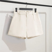 Korean Style Casual Elegant Office Lady Shorts Elastic Waist