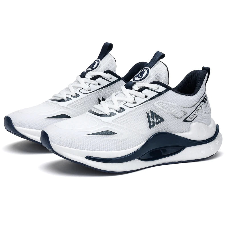 Lightweight Breathable Running Shoes Men Popcorn Shock Absorption Sneakers Flexible Anti Slip Outdoor Sports Shoes Summer Autumn
