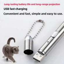 3-in-1 Laser Pen Cat Teaser, Purple Light Illumination Laser Infrared USB Moon Light Cat Toy