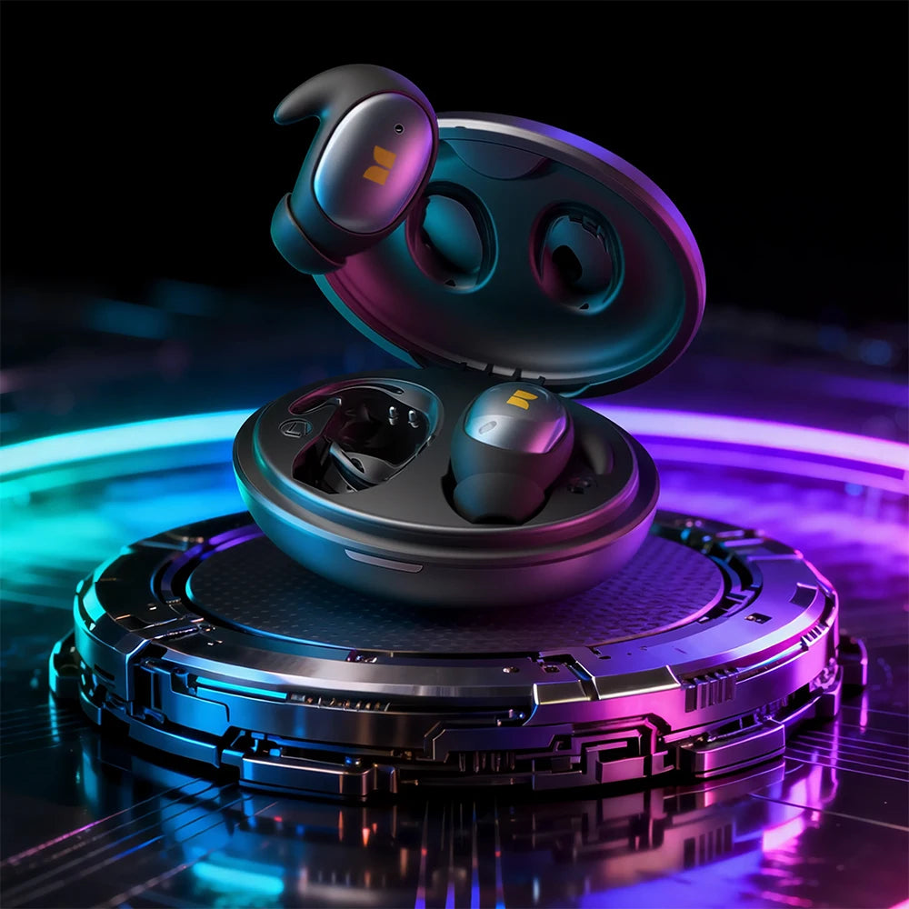 Monster Passive Noise Canceling Sleep Earphone Bluetooth 6.0 Sleep Earbuds for Side Sleepers Hifi Stereo TWS Wireless Headphone