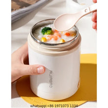 600ML Portable USB Electric Heating Lunch Box Stainless Steel Food Warmer with Drink Function for Picnics Food Heater