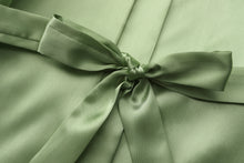 Satin Silk Robes Plus Size Wedding Bathrobe Bride Bridesmaid Mother Maid of Honor Gown Women Clothing Sleepwear Sage Green