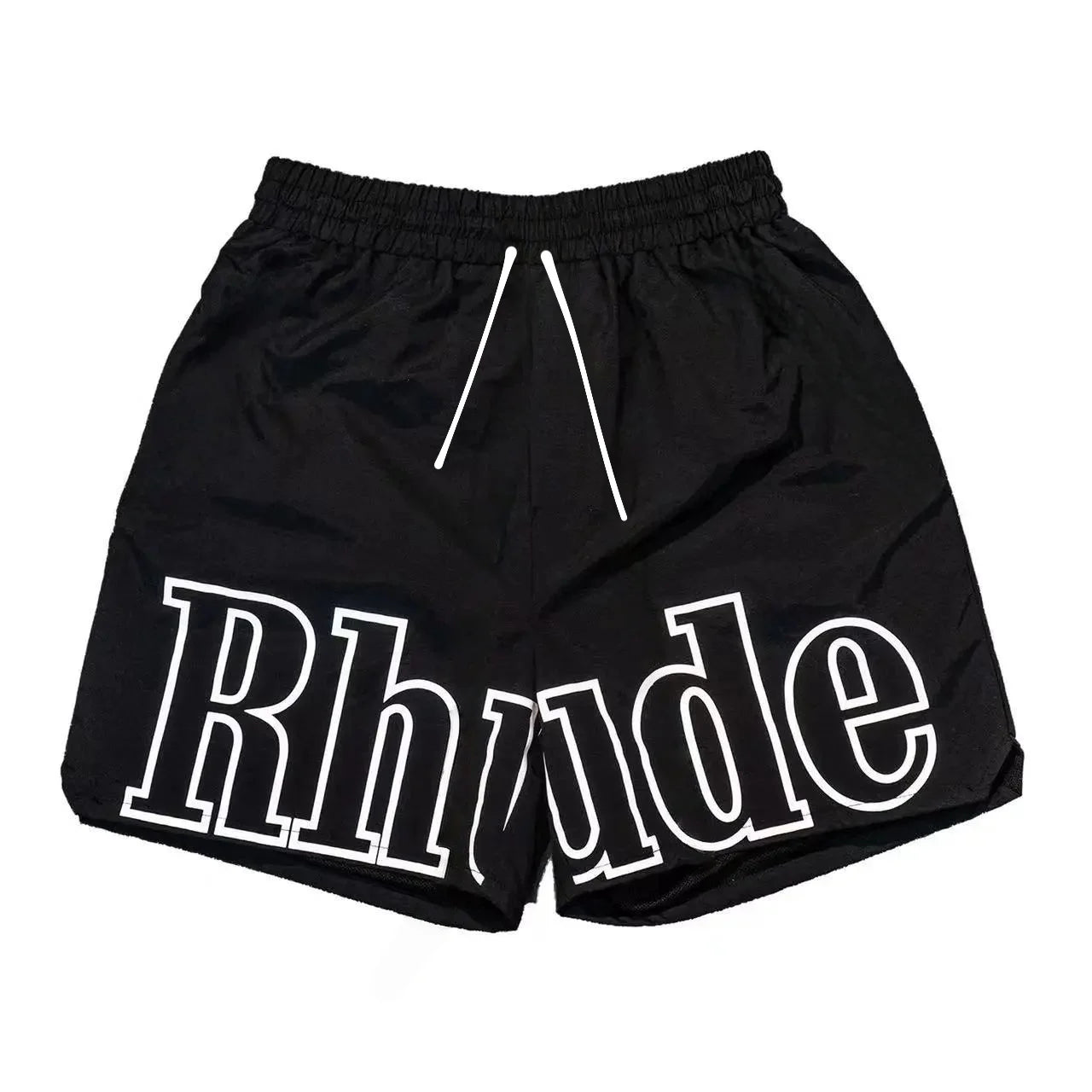 High Street Trend Rhude Casual Shorts Hip-hop Men Women Loose Breathable Quick Drying Mesh Sports Shorts