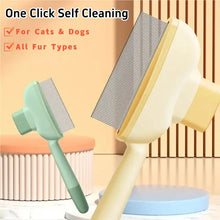 Self Cleaning Pet Grooming Brush Slicker Comb for Cats Dogs Deshedding Dematting Tool for Long Short Fur Loose Hair Remover