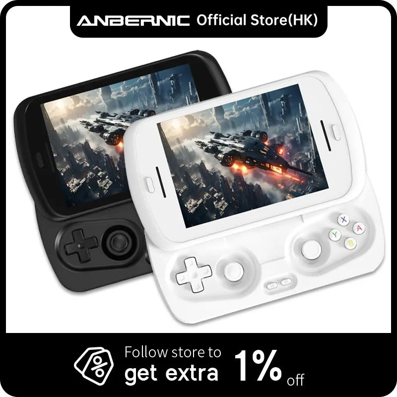 Anbernic RG Slide Retro Handheld Game Console 4.7-inch LTPS in-Cell Screen Capacitive Joystick Android 13 System Support AI 5G