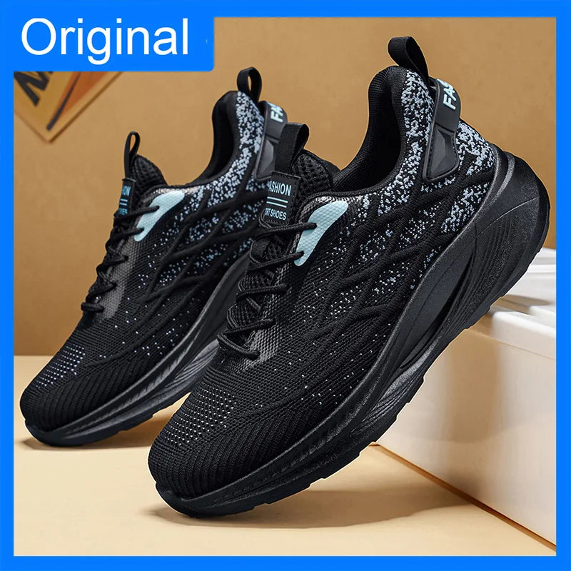 Men Sports Shoes Trendy Mesh Breathable Spring Outdoor Casual Running Shoes 2026 New Comfortable Soft Soled Tennis Shoes for Men