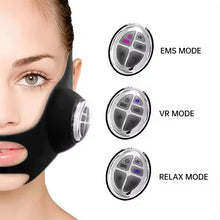 V Face Lifting EMS Facial Mask Red Blue Light Therapy Anti Aging Skin Tightening Firming Beauty Device Rechargeable Tool