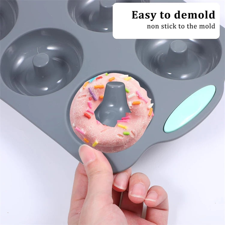 Silicone Fluted Cake Pans Non-Stick Kitchen Oven Baking Pans Easy Release Oven Cake Molds with Muffin Pan Donut Pan Loaf Pan