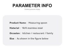 Stainless steel measuring spoon 4/6/7/8 pcs set with scale measuring ruler spoon kitchen coffee baking measuring tool set