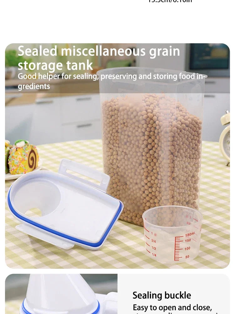 Premium Airtight Pet Food Storage Container, Large Capacity & Easy Clean, Durable Stylish Design for Dogs & Cats