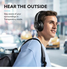 Original Soundcore Q20i Wireless Bluetooth Over-Ear Headphones with Hybrid Active Noise Cancelling Dual Device Connect And MIC