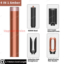 New Multil Hair Styler Auto Curling Dryer Wrap Hot/Cold Air Dryer 1300W Hair Straightener Curling Barrel Brush Salon Hair Dryer