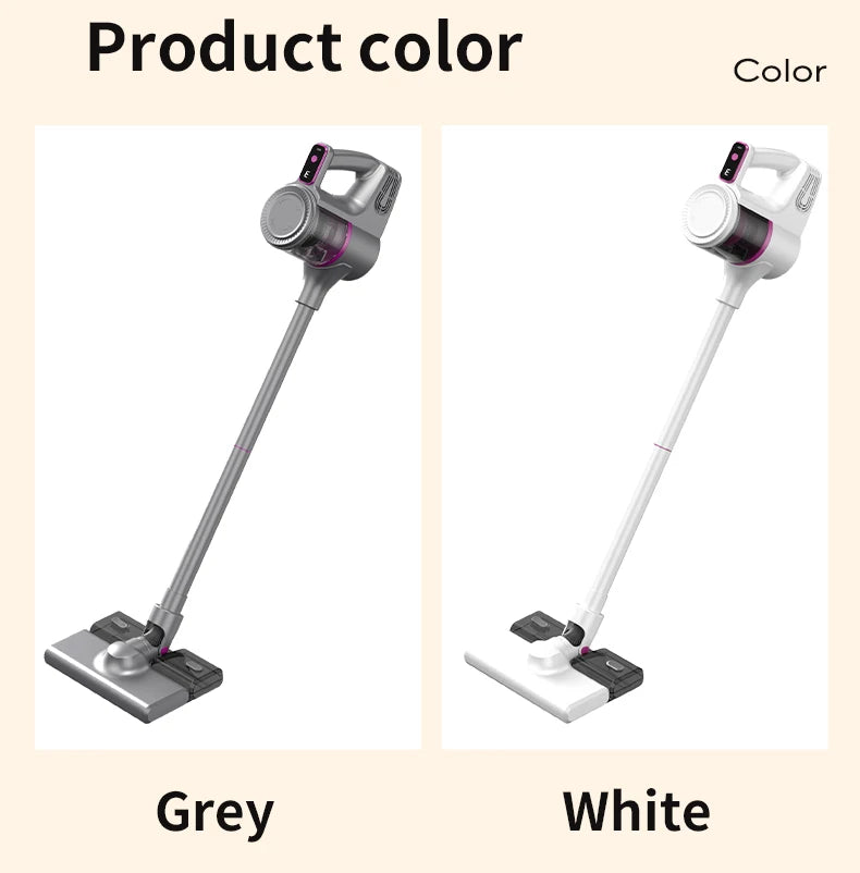 Cordless Vacuum Cleaner 15000Pa Strong Suction Stick Handheld 2 in 1 Lightweight for Carpet Hardwood Floor Pet Hair Car Cleaning