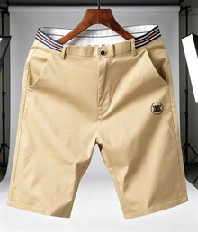 Summer Men's Cotton Golf Shorts Loose Fit Breathable Casual