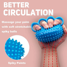 Portable Spike Massage Hand Grip Exerciser Finger Strength Training Squeeze Ball Home Office Fitness Stress Relief Hand Tool