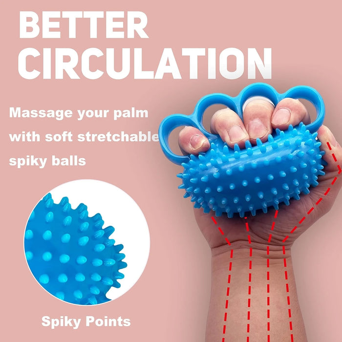 Balle de musculation et de massage portative pour mains et doigts, outil de fitness et anti-stress pour la maison ou le bureau
