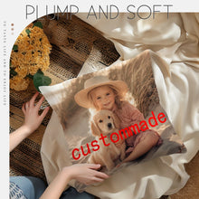 Custom Picture Printed Cushion Cover Pet Personal Life Photos Pillow Cover Custom 100% Polyester Pillowcases In Various Sizes