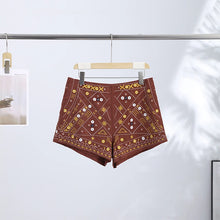 Embroidery Wide Leg Women Shorts High Waist All Match Female Pants 2026 Fashion Vintage High Street Patchwork Lady Streetwears