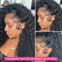 Burmese Curly Water Wave Lace Front Wig 13x4 13x6 Remy Hair
