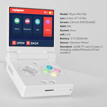 MIYOO MINI FLIP Handheld Game Console 2.8'' IPS Screen Linux System Video Game Consoles Free Case Gamer Retro Gaming Player Gift