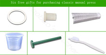 Stainless Steel Manual Juicer Extract Ginger Juice Machine Wheat Grass Juicer Auger Slow Squeezer