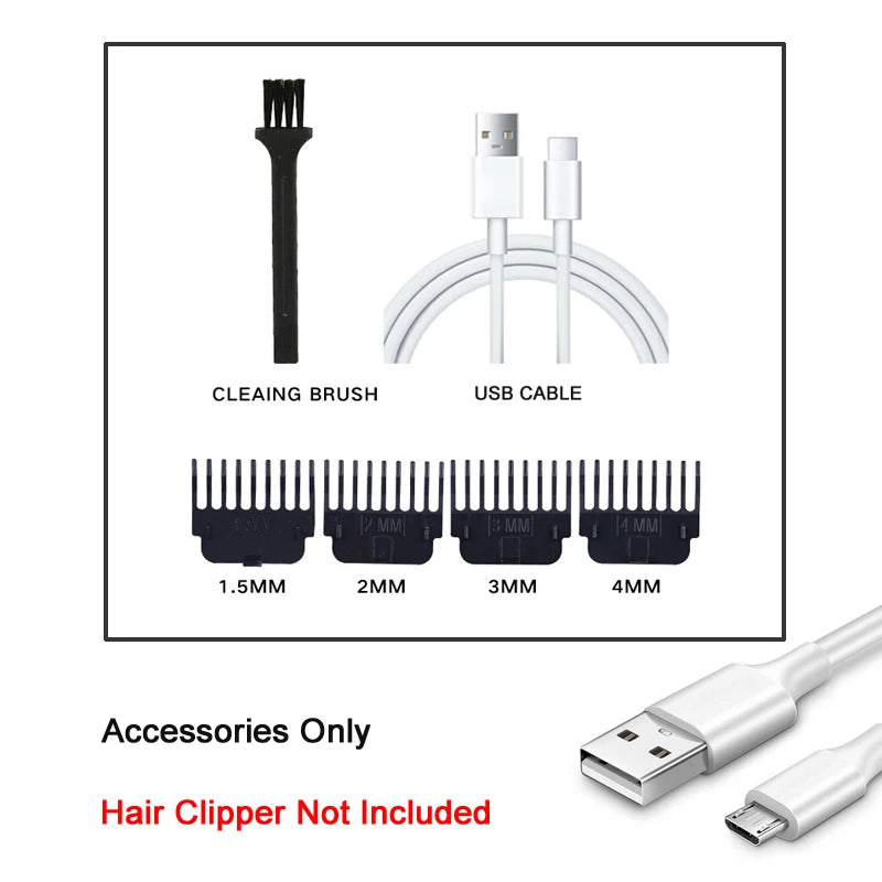 T9 Electric Hair Trimmer USB Shaver 0mm Bald Fade Portable