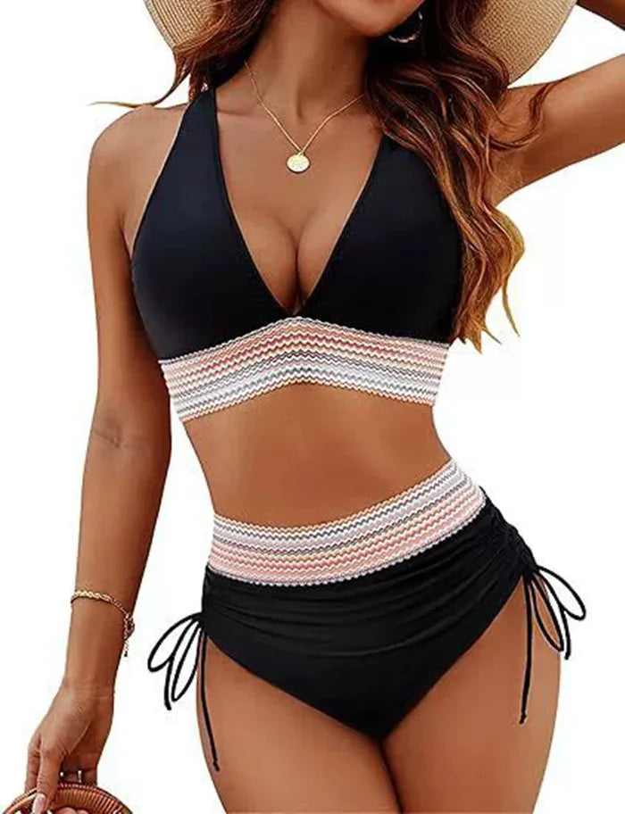 Push Up Underwire Padded Swimwear Women High Waist Bikini  Mujer Banador Badpak Dames Maio Biquinis Maillot Femme