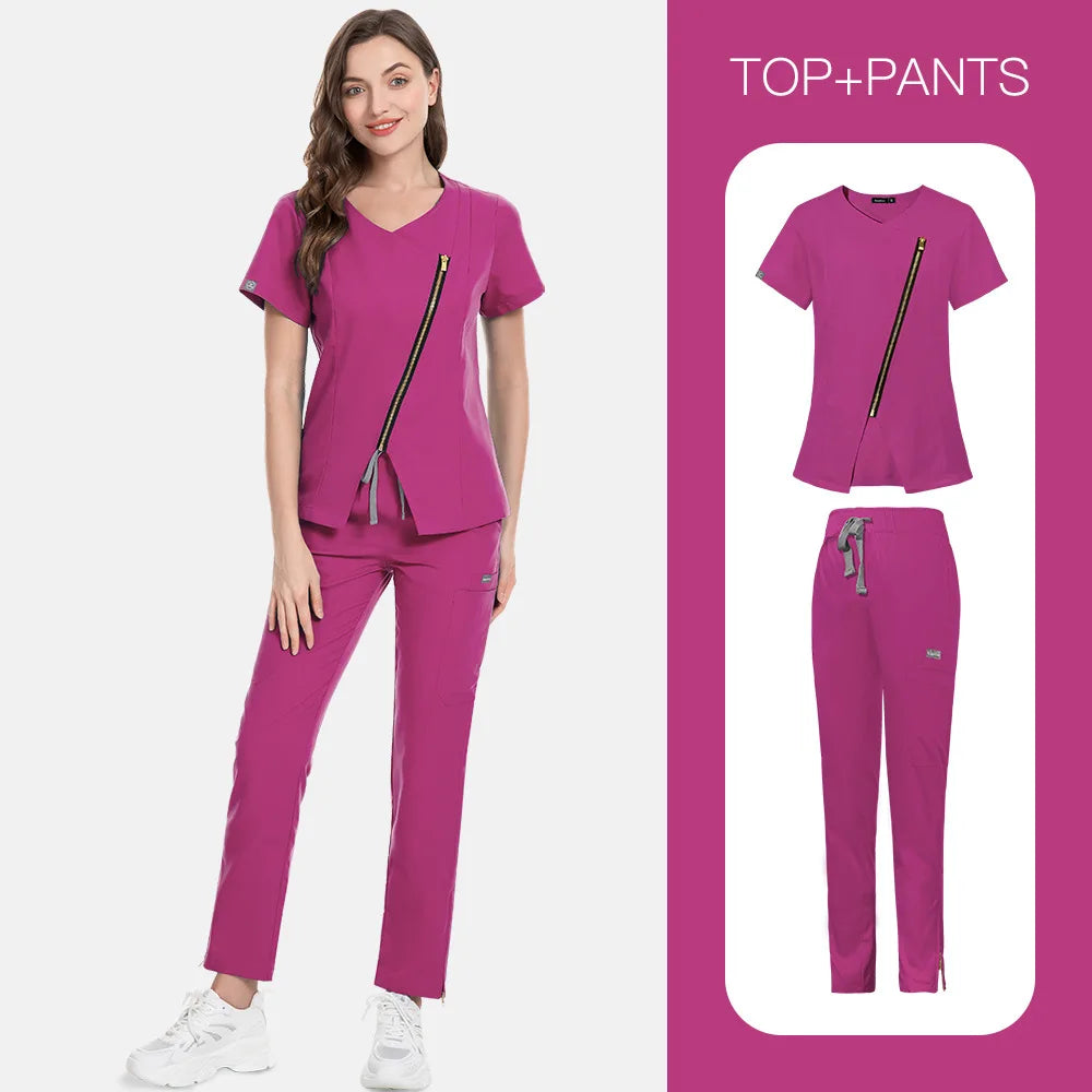 Solid color medical uniforms, beauty salons, SPA clubs, specialized workwear, postpartum care center nursing staff uniforms