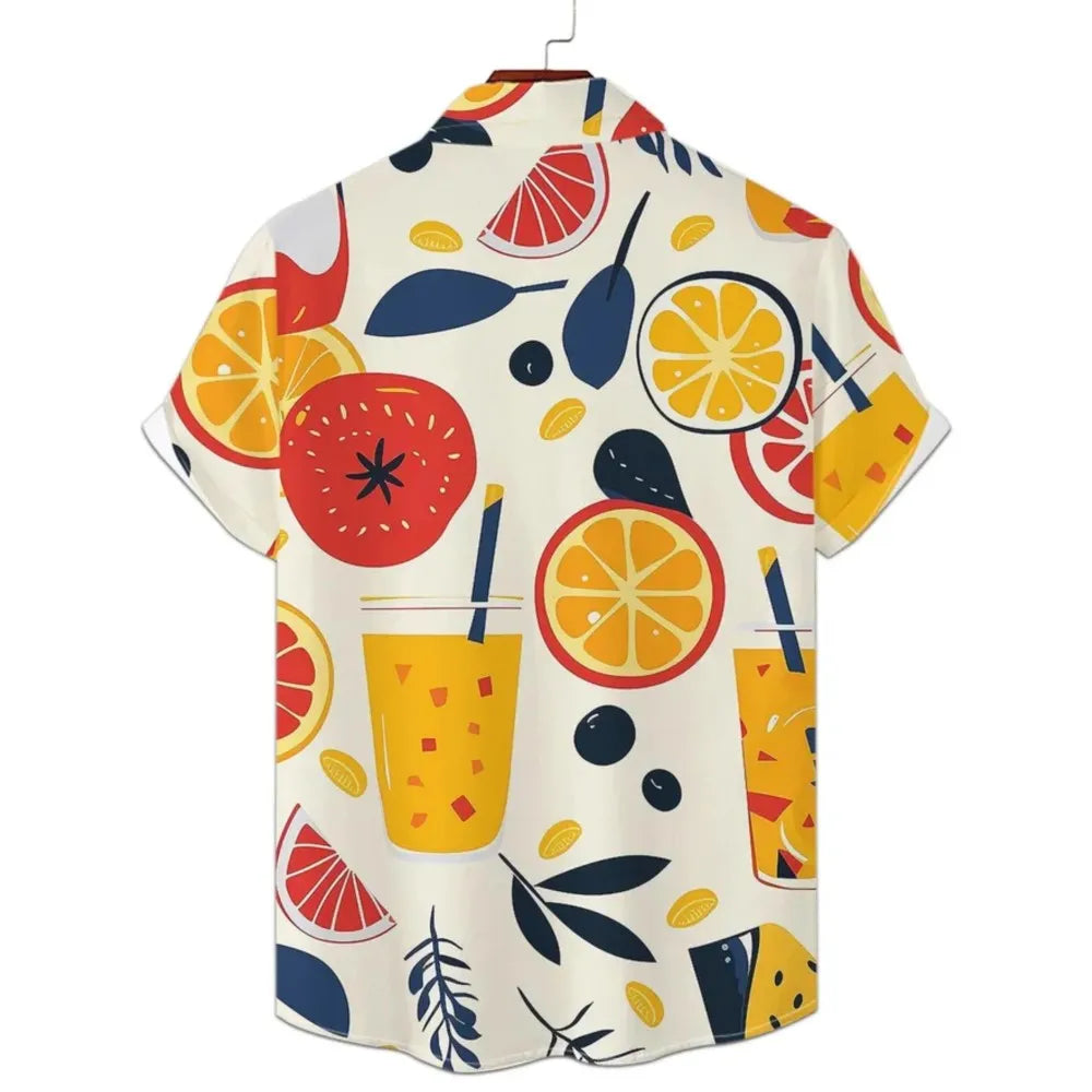 2026 Top Casual Men's T-shirts Shirts For Man Men's Shirts Menswear Clothing Personality Trendy Fashion Printed Vacation Buttons
