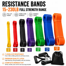  Pull Up Assistance Band Exercise Bands Fitness Resistance Bands Set for Strength Training Home Workout Yoga Gym Pull-up Band