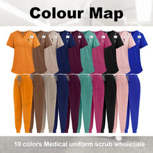 Medical Clothing for Women Scrubs Jogger Sets Nursing Pants Surgical Gown High Quality Medical Uniforms Wholesale Beauty Uniform