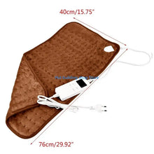 T21C Electric Blanket Throw Heated Blanket Flannel Fast Heating Heating Pad Washable Auto Shut Off Heat Shoulder Wrap
